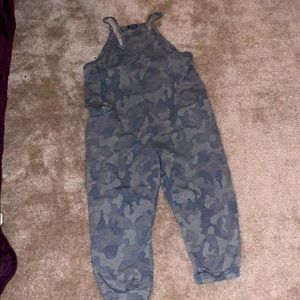 Camo cozy jumpsuit